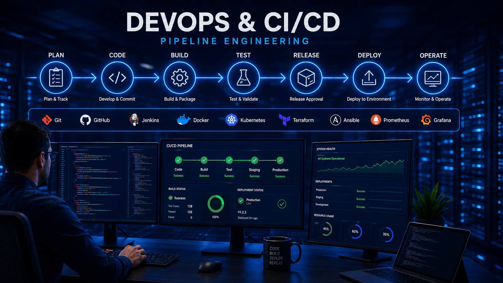 DevOps & CI/CD
Pipeline Engineering